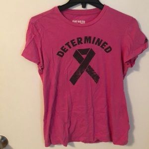 Pink adidas “determined” T-shirt